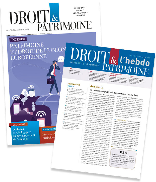 Droit et Patrimoine