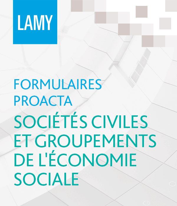 Formulaires ProActa sociétés civiles et groupements de l'économie sociale