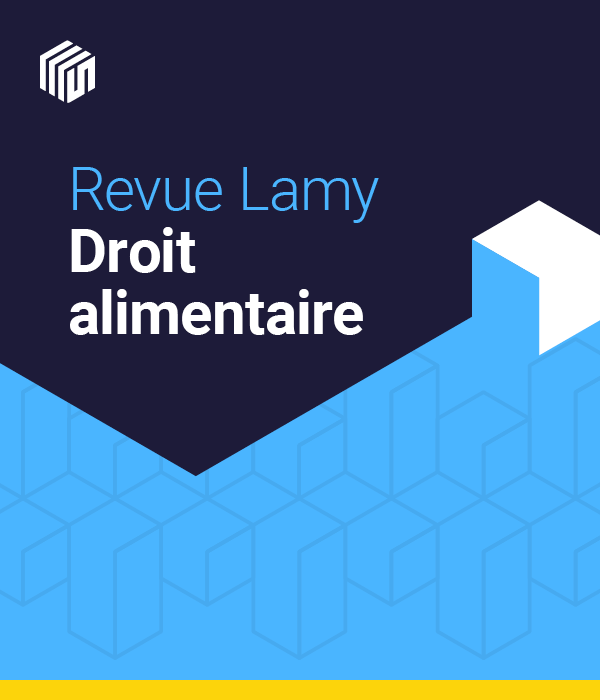 Revue Lamy droit alimentaire
