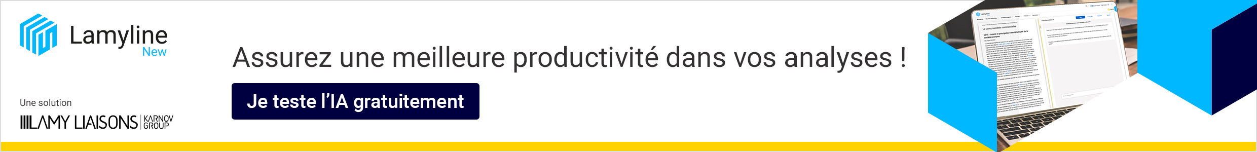 Lamyline New : Assurez une meilleur productivité dans vos analyses ! Je teste l'IA gratuitement !